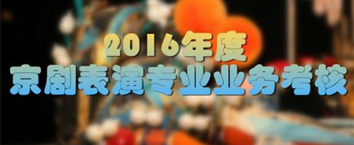 啊啊啊骚逼好痒视频国家京剧院2016年度京剧表演专业业务考...